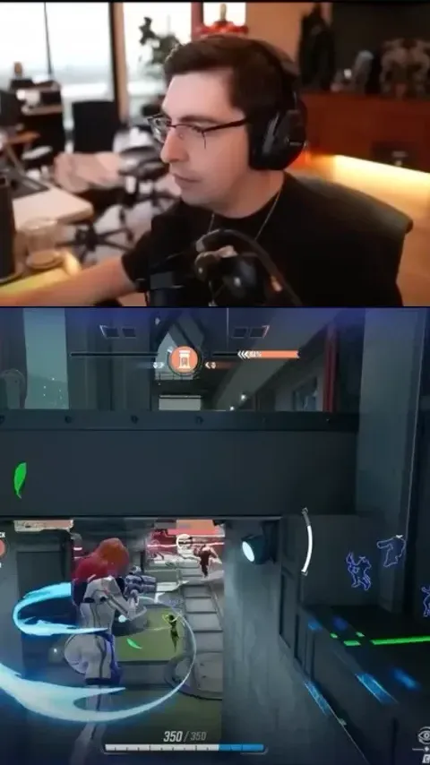 A livestream recording showing the streamer above their captured screen