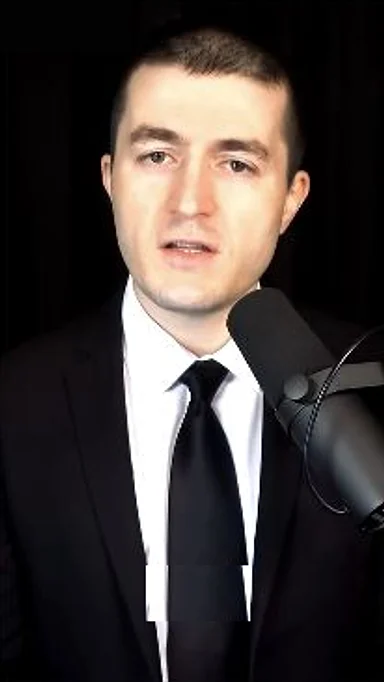 Reap brand template preview: a vertical talking-head clip with Youshaei captions, a Impact Statement text overlay, and the brand logo overlaid in the top-left corner